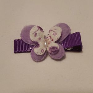 NEW PURPLE BUTTERFLY HAIR CLIPPY